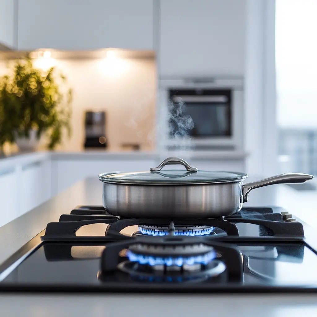 Cocina en Cádiz con instalación de gas natural eficiente